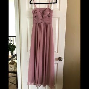 Azazie style Imogene size A0 in dusty rose dress